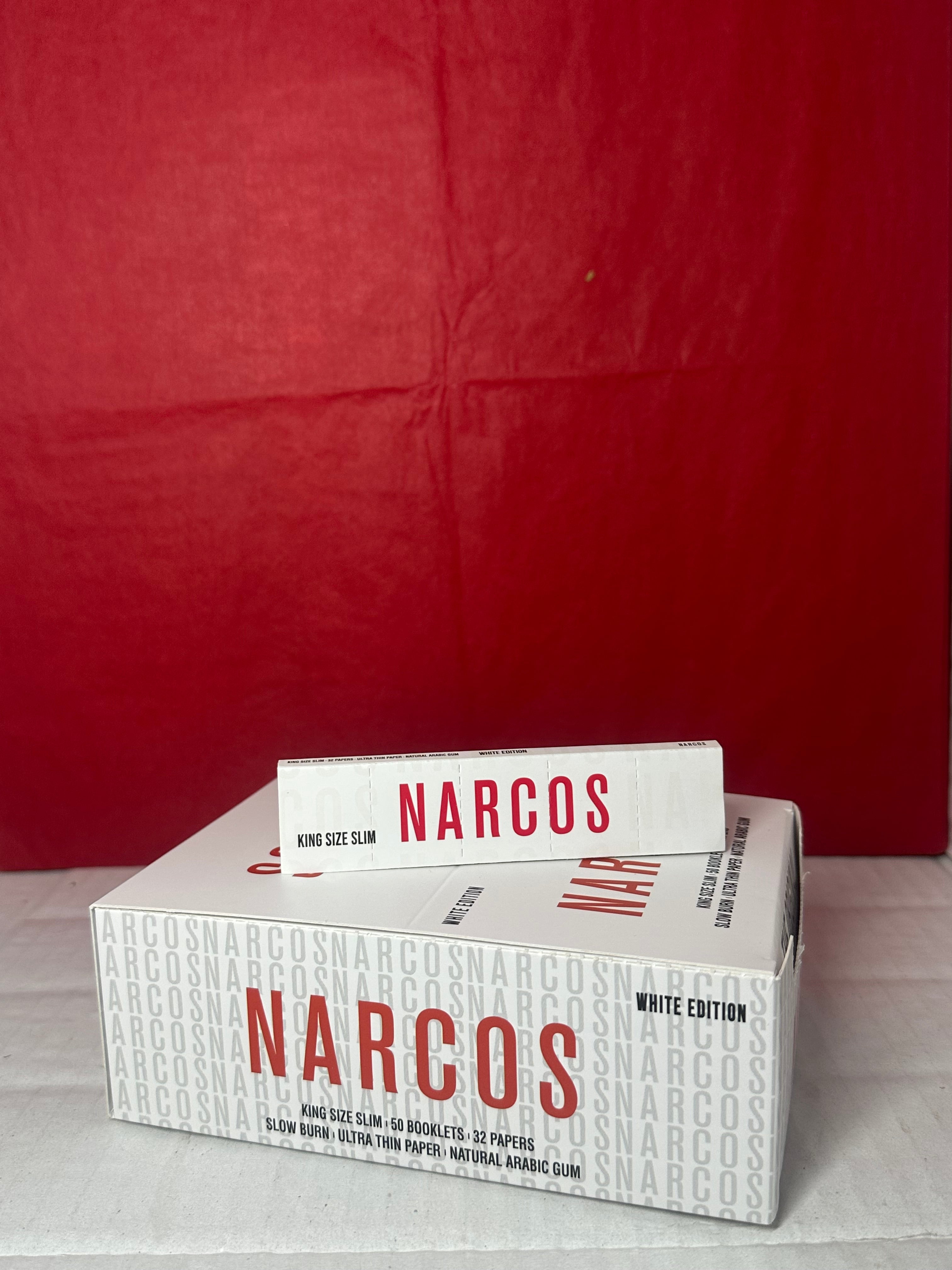 Narcos white edition king size rolling paper