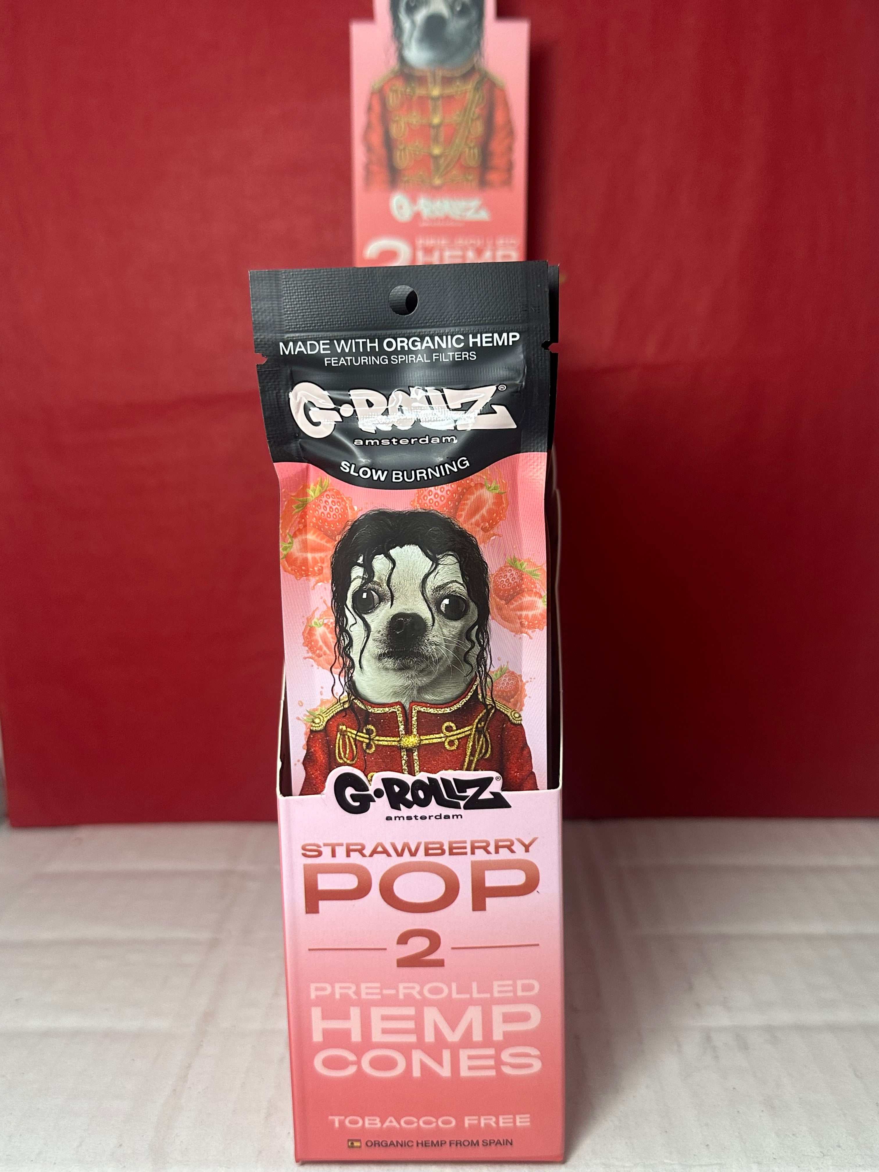 G-rollz pre rolled hemp cones-strawberry pop