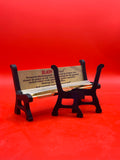 3D Printed King Size Slim Rolling Paper Bench Holder.