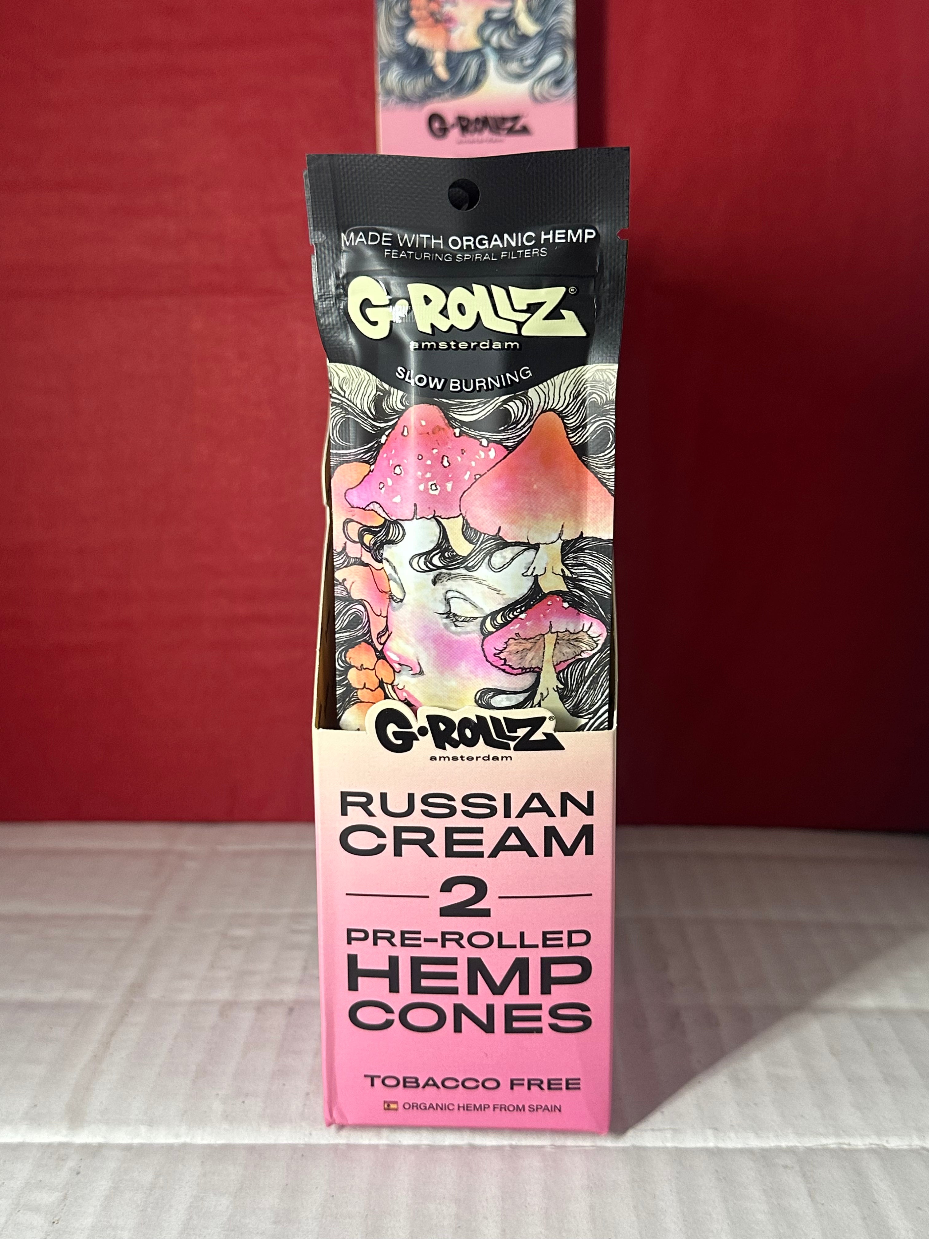 G-rollz pre rolled hemp cones-Russian cream