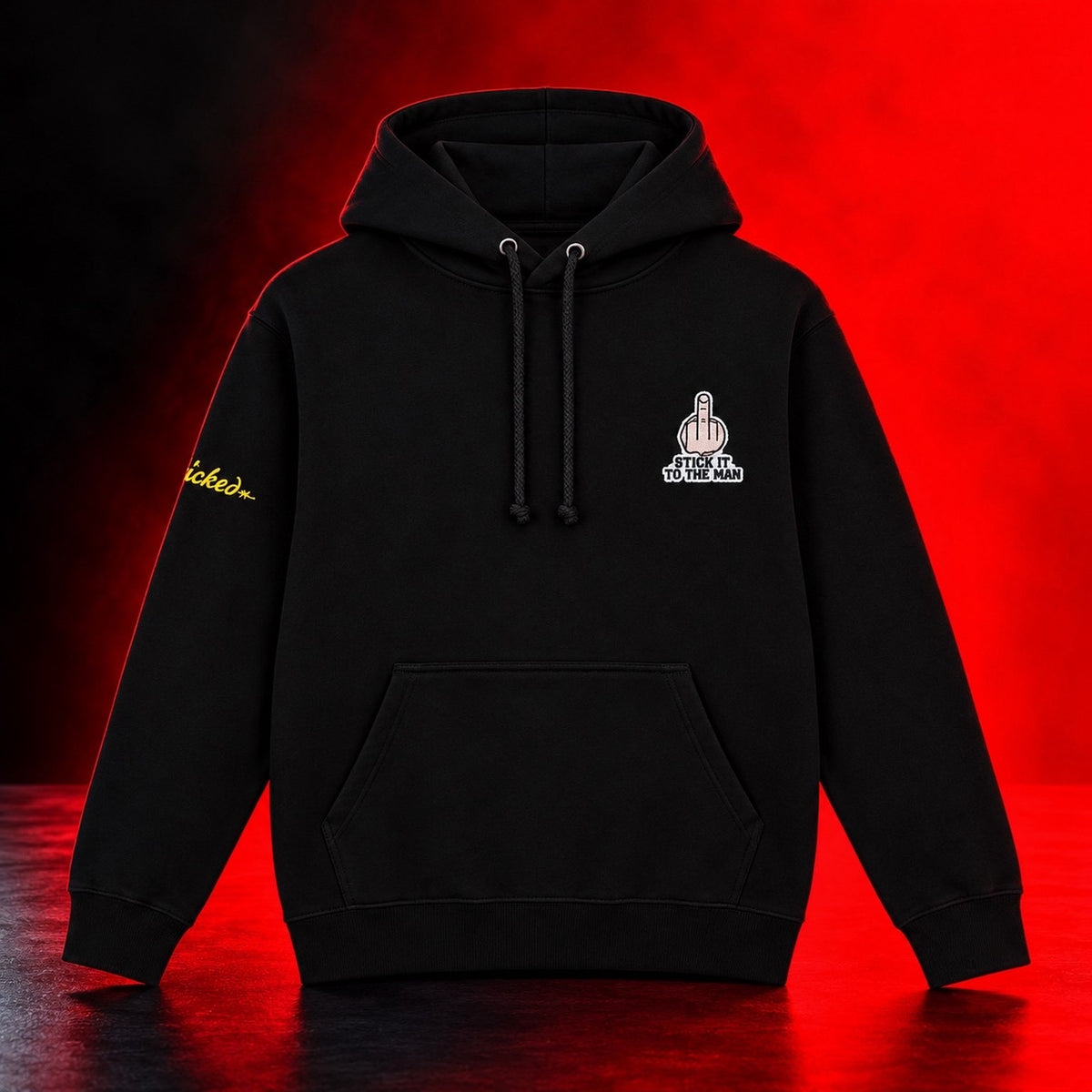 Stick It 2 The Man Finger Hoodie